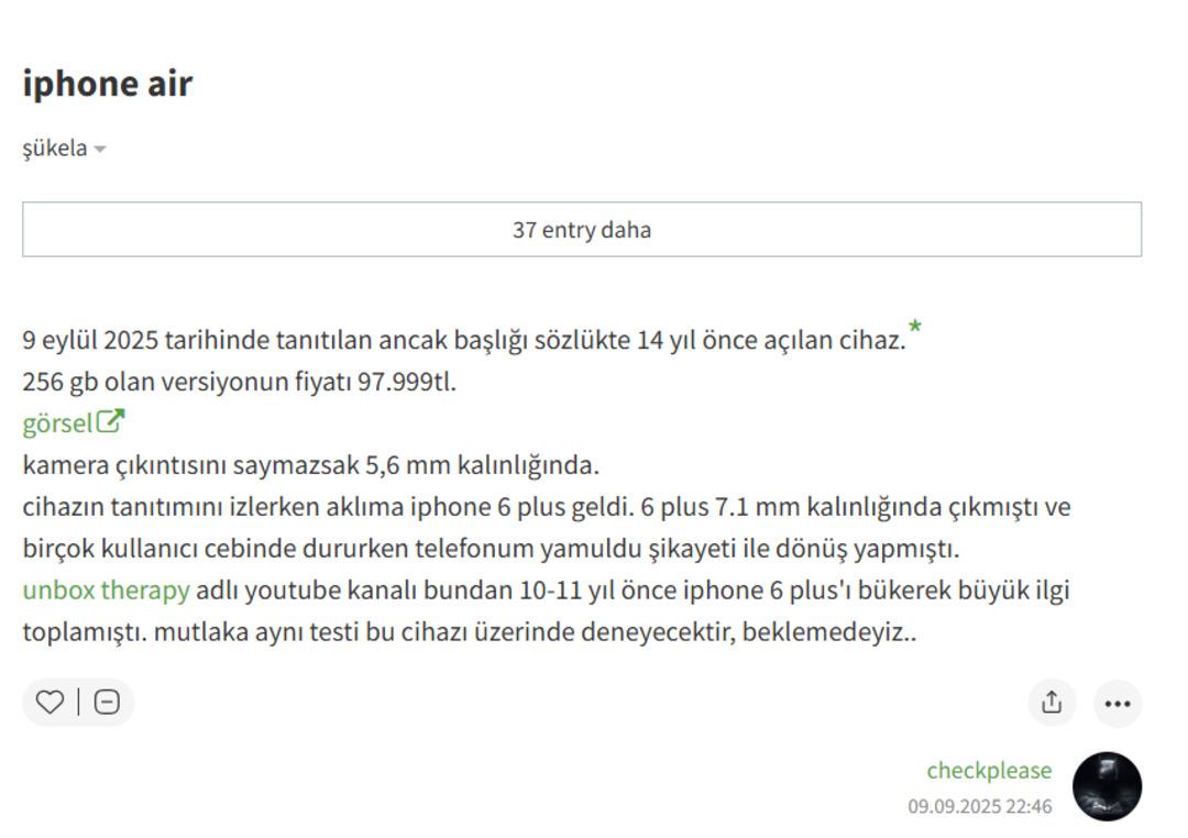 Kehanetin böylesi: iPhone Air ın adını 14 yıl önceden bildi! 
